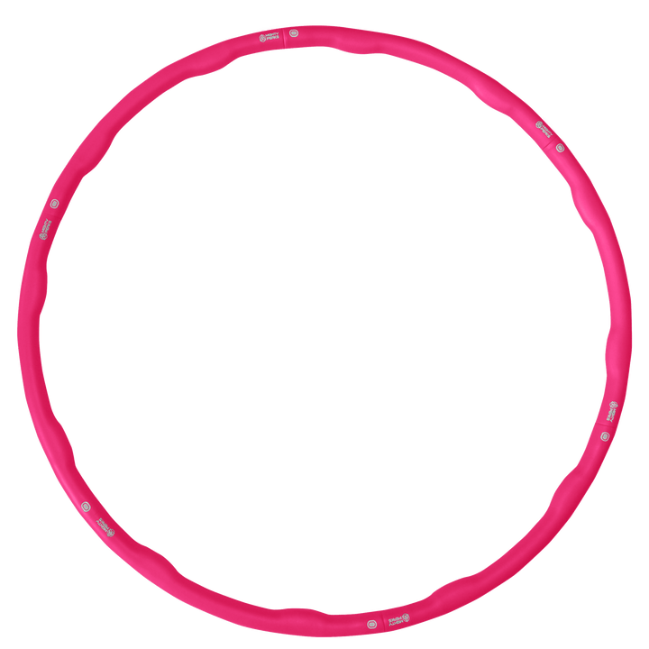 Gewichteter Hula Hoop Reifen mit strukturierter Innenfläche Rosa