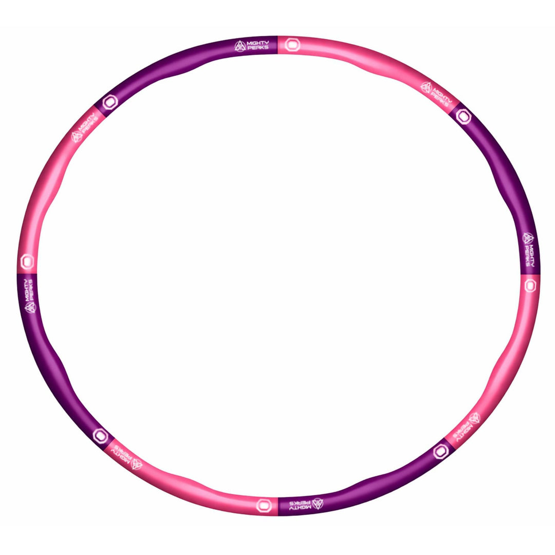 HULA HOOP REIFEN - ERWACHSENE - 8TEILIG - 1,2KG - MIGHTY PEAKS