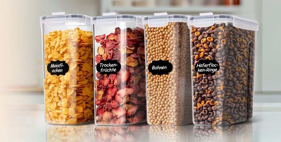 Müslibehälter mit Deckel Luftdicht 8 x 2,5l - MIGHTY PEAKS