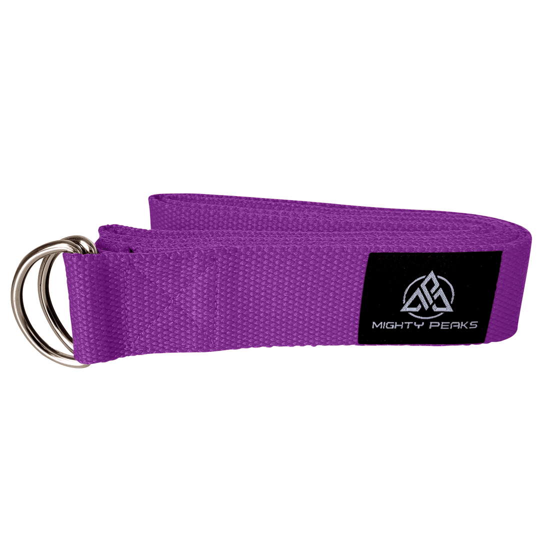 Yoga-Gurt aus 100% Baumwolle - Purple - Yogaband
